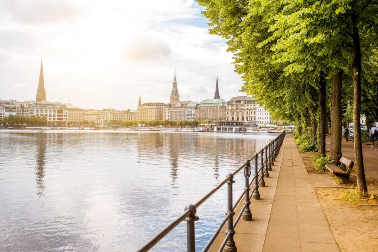 Die Binnenalster in Hamburg